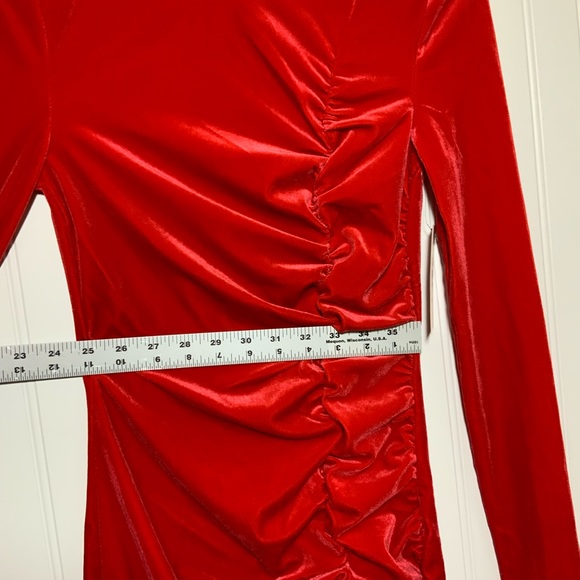 JUICY BY JUICY COUTURE JUNIOR WOMEN'S RED DRESS SIZE X-SMALL NWT - Picture 9 of 10